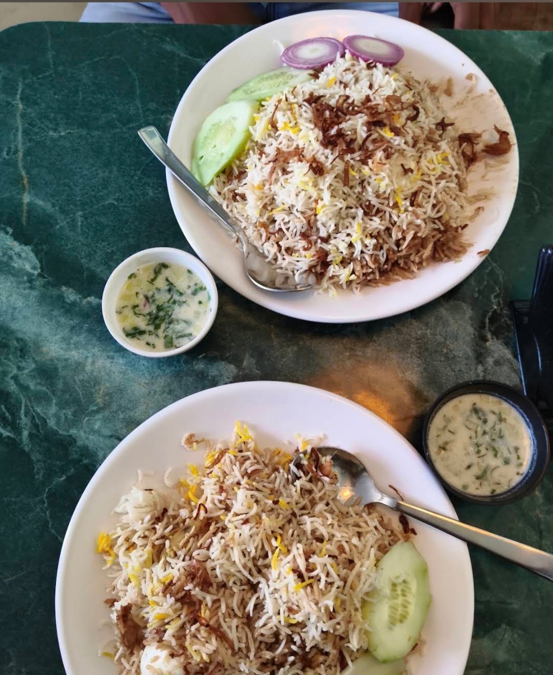 Biryani duo with raita