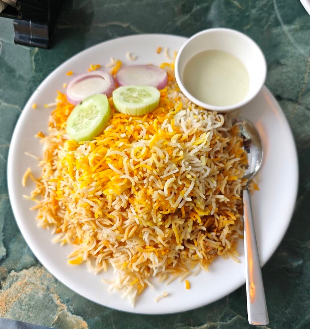 Signature biryani plate